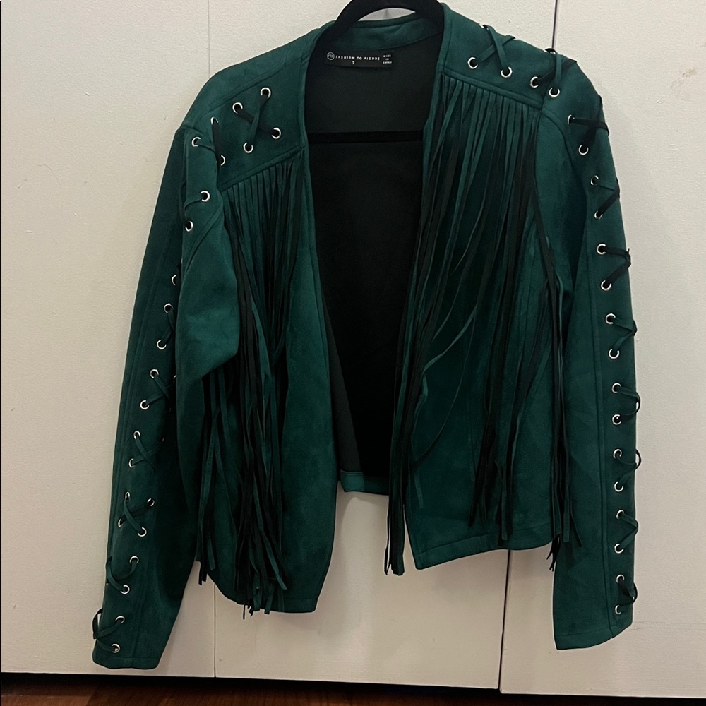 Green Fringe Jacket